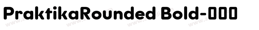 PraktikaRounded Bold字体转换